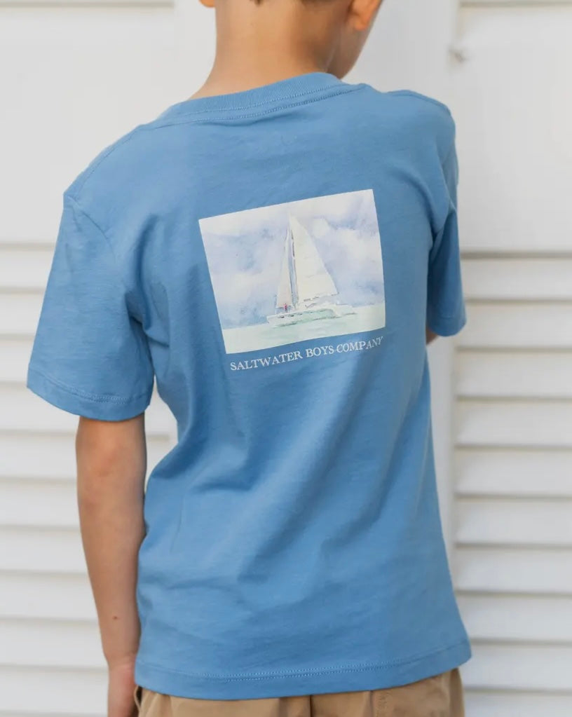 Youth Saltwater Boys Co. Bahama Sailboat T-Shirt