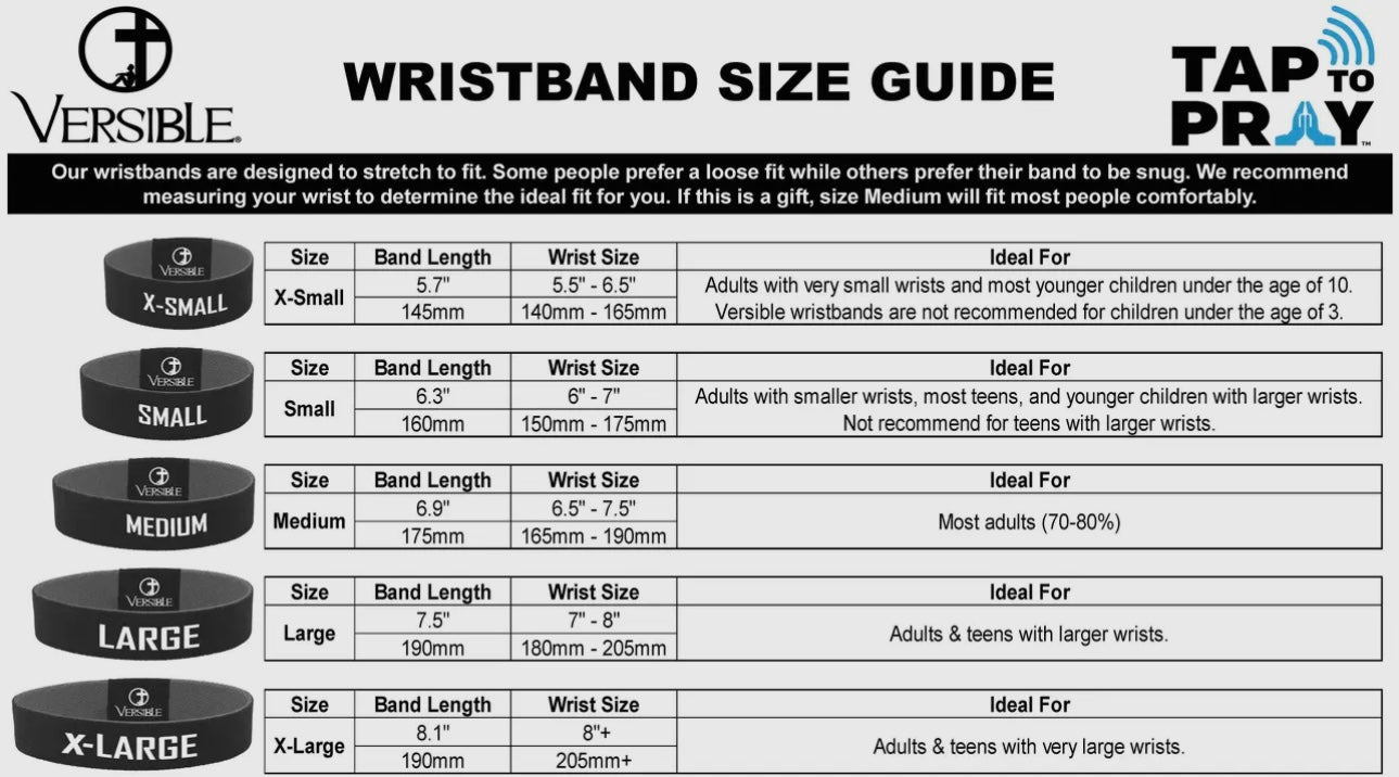 Versible Tap-To-Pray Wristband Tree Bark Camo Brown & Grey