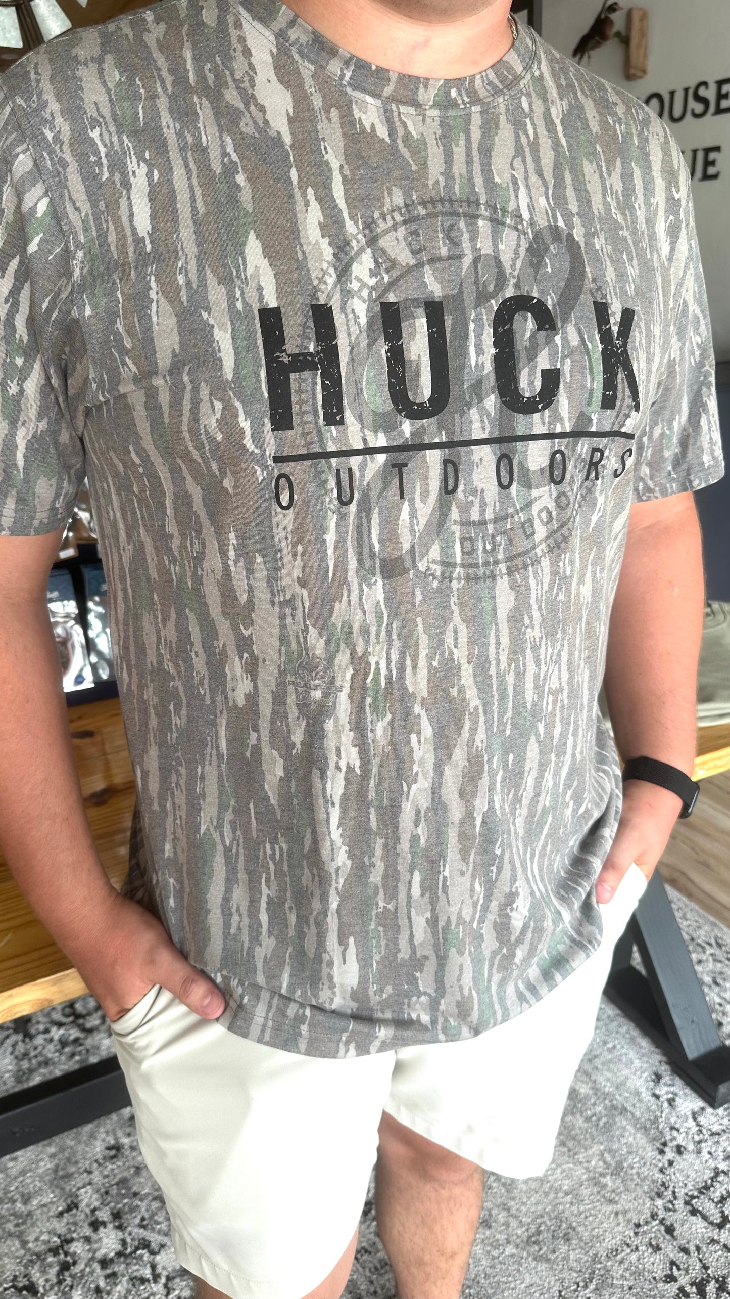 Huck Outdoors Realtree Camo Logo T-shirt