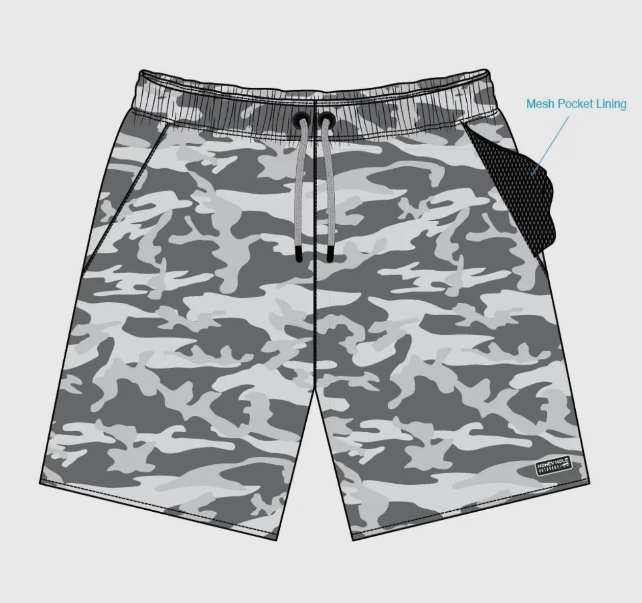 Honey Hole Weekender Shorts Fog Fight