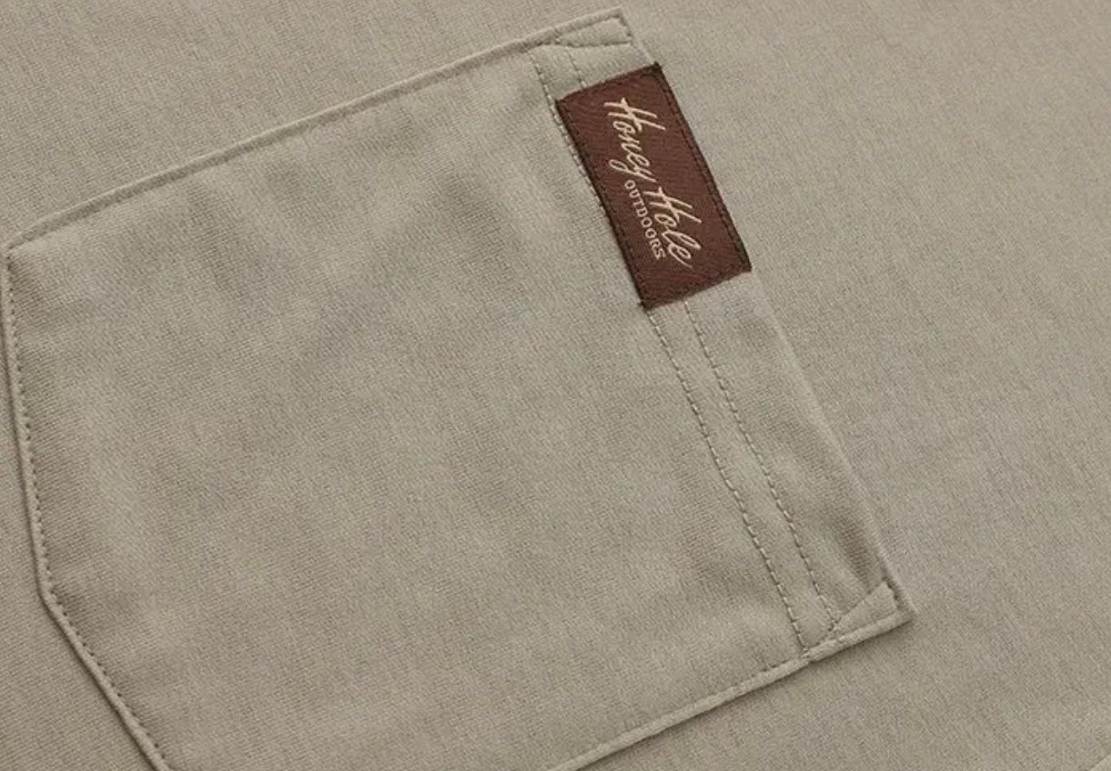 Honey Hole Performance Oatmeal T-Shirt