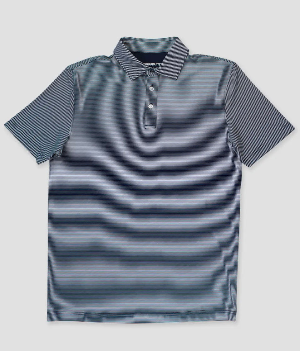 Performance Polo Navy Micro Striped