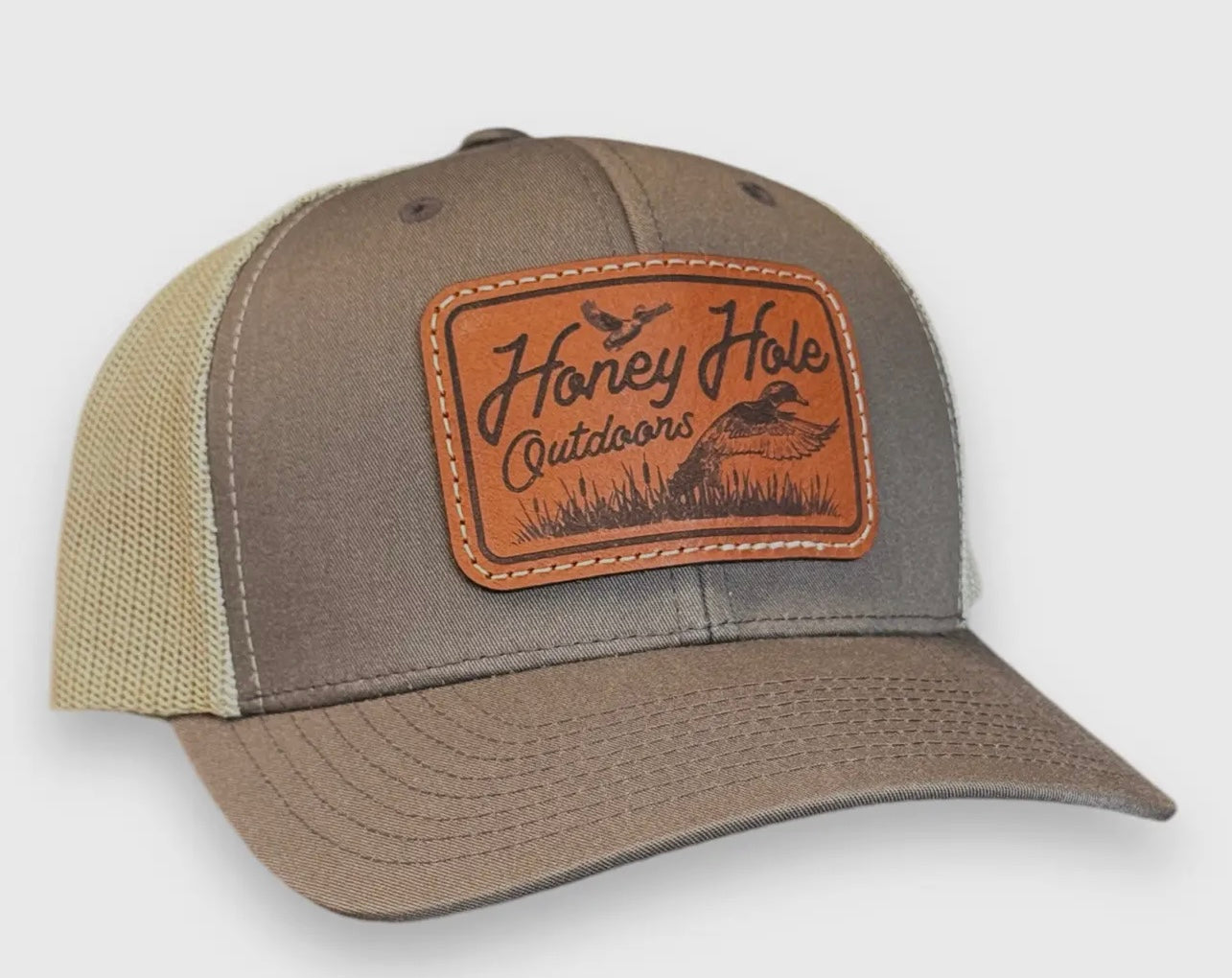 Youth Honey Hole Leather Waterfowl Hat