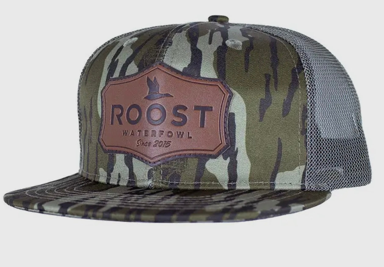 Fieldstone Roost Bottomland Leather Shield Patch Hat