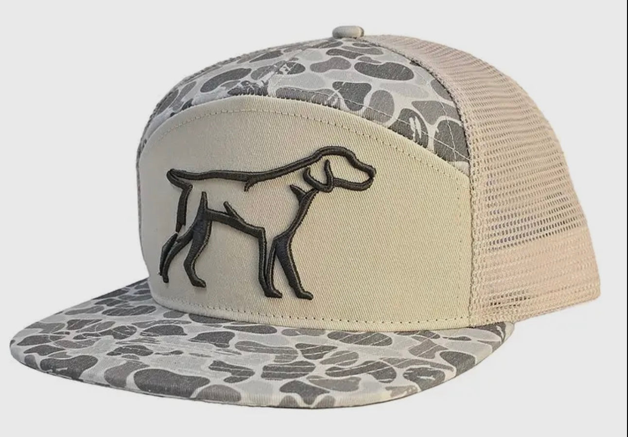 Fieldstone Marsh Camo 7 Panel 3D Puff Hat