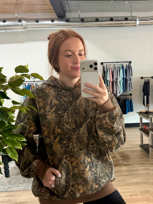 W’s Woodland Camo Pullover Hoodie