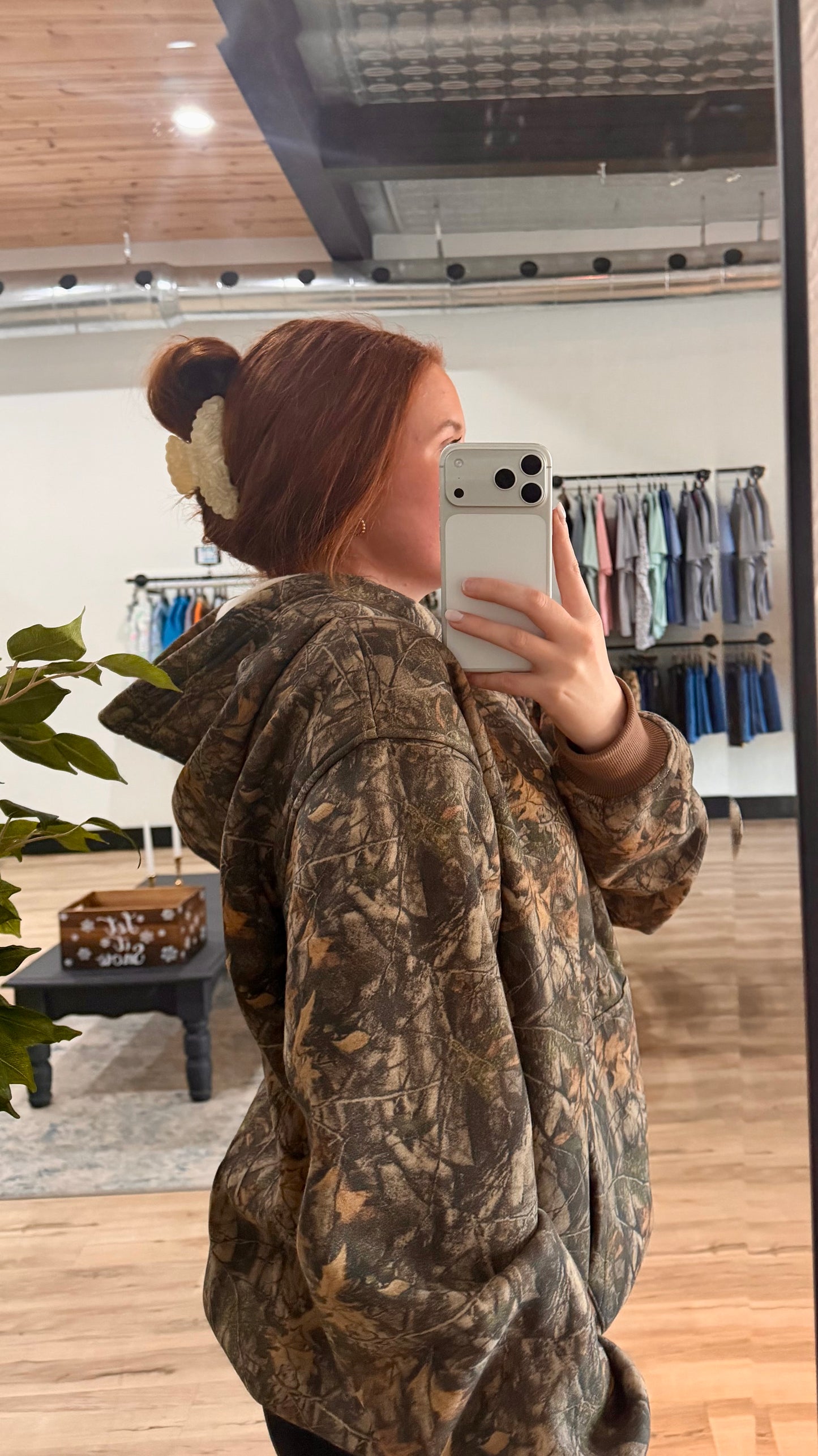 W’s Woodland Camo Pullover Hoodie