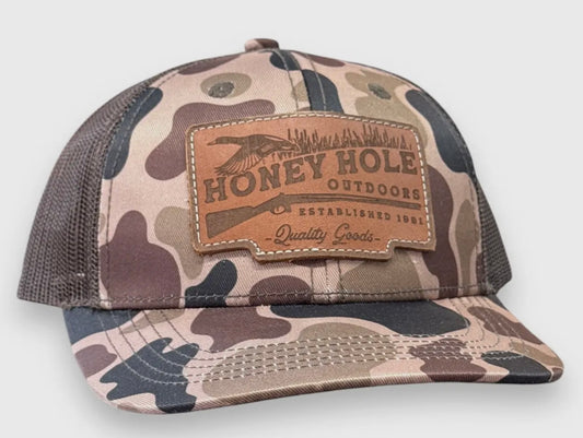 Youth Honey Hole Leather Duck Shotty Hat