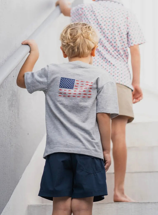 Youth Saltwater Boys Co. Flag T-Shirt