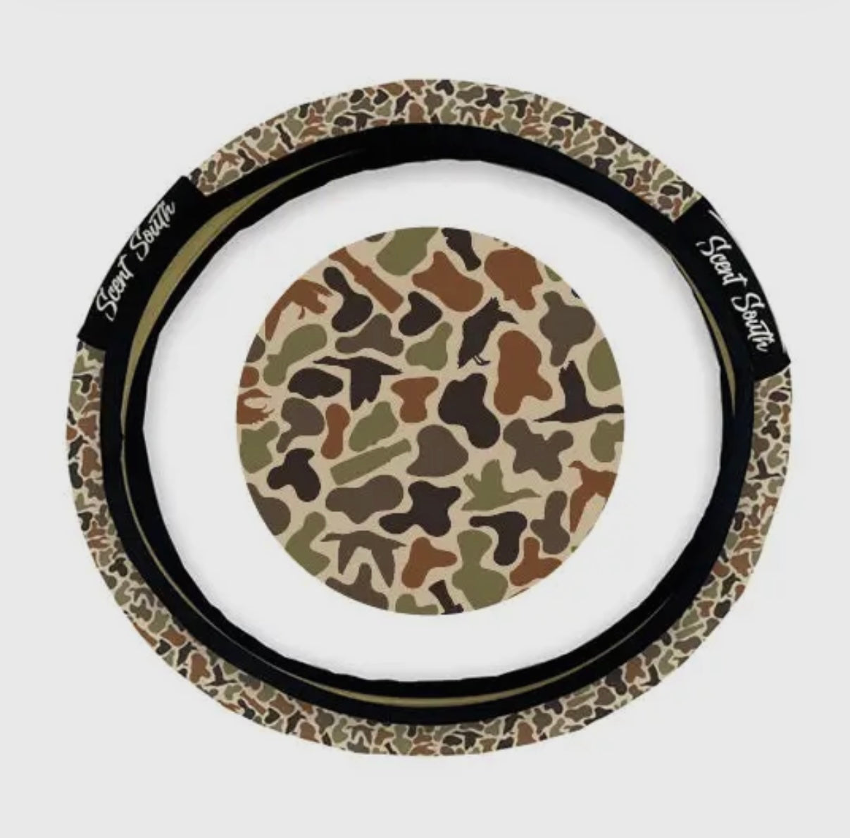 Scent South Steering Wheel Cover - Duck Camo