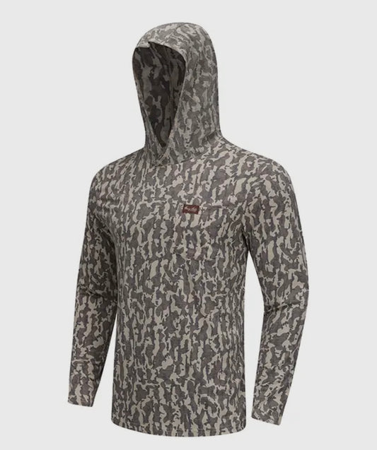 Honey Hole Performance Hoodie - Duck Boat Camo