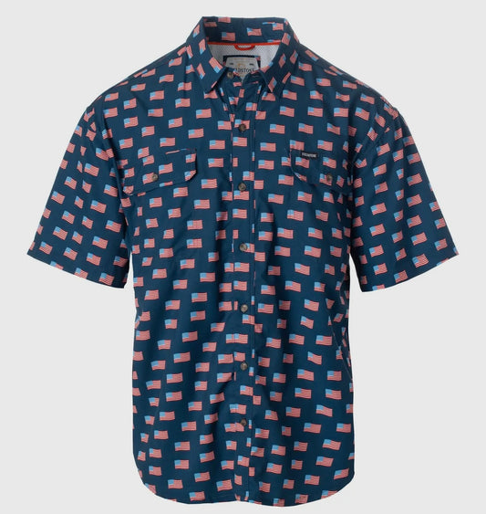 Youth American Flag Button Down