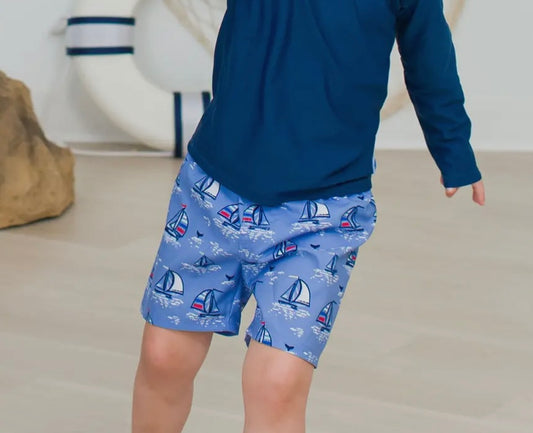 Youth Seas the Day Swim Trunks