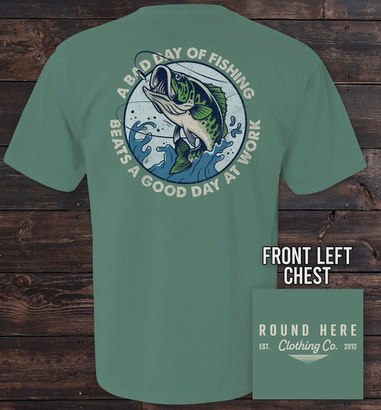 A Bad Day of Fishing Light GreenT-Shirt