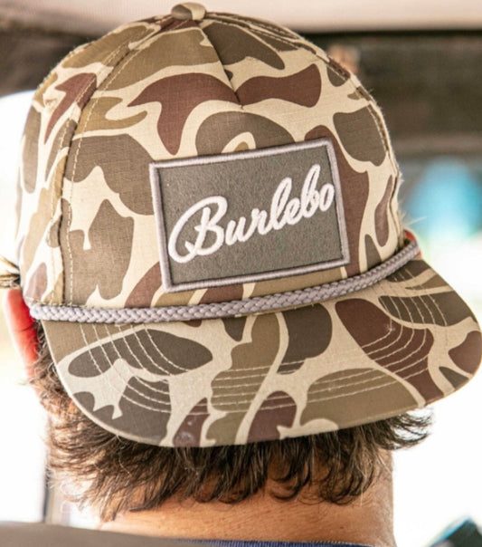 BURLEBO Grey Patch Camo Hat