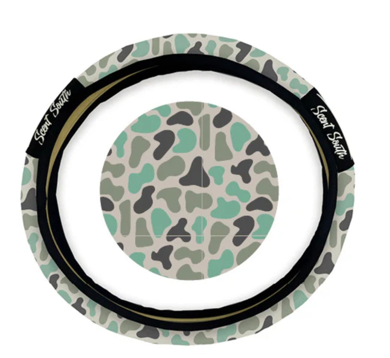 Scent South Steering Wheel Cover - Marsh Camo