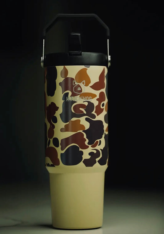 Hooch Hog 30oz Old School Camo Water Bottle