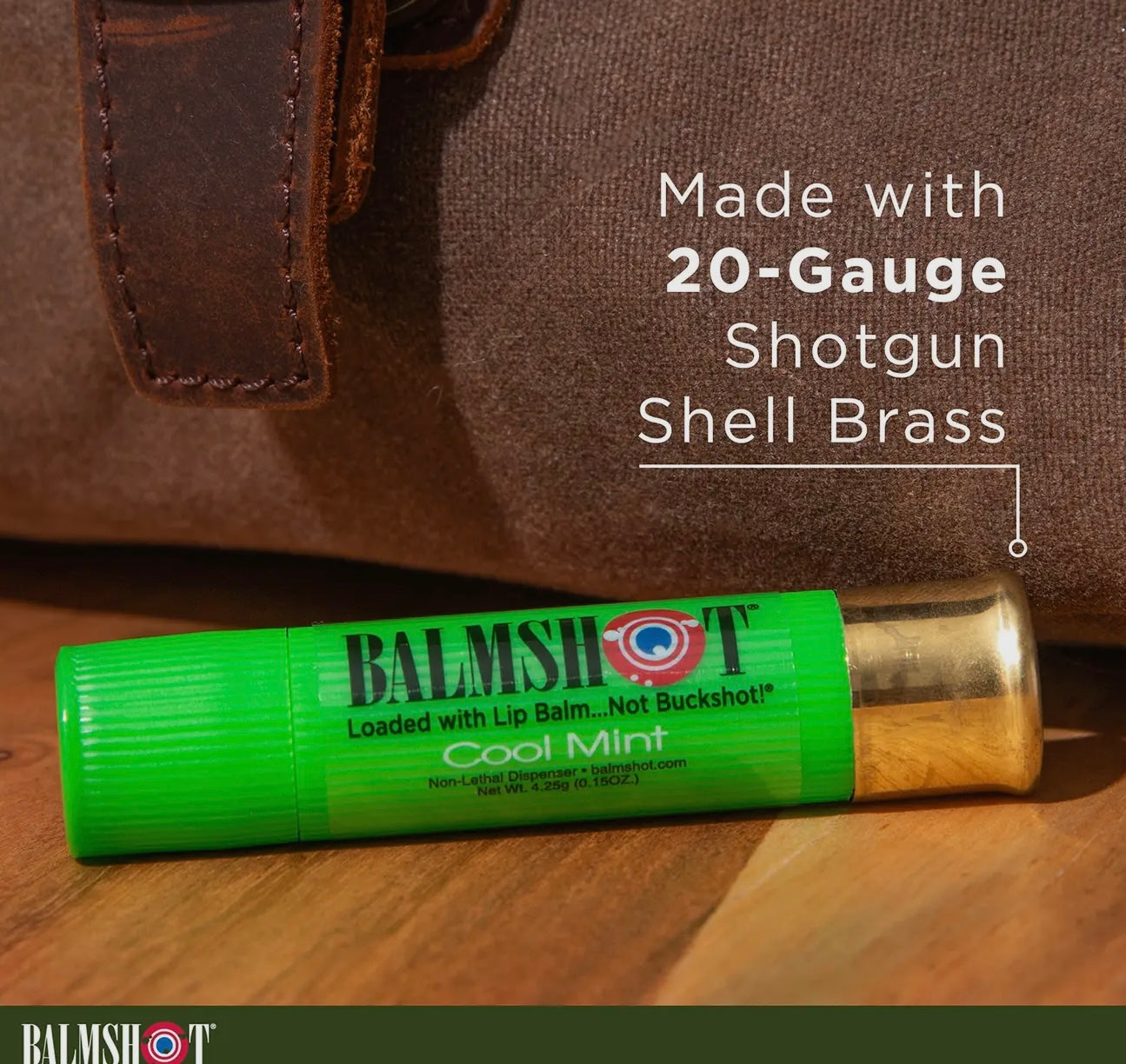 BALMSHOT Cool Mint Beeswax Lip Balm
