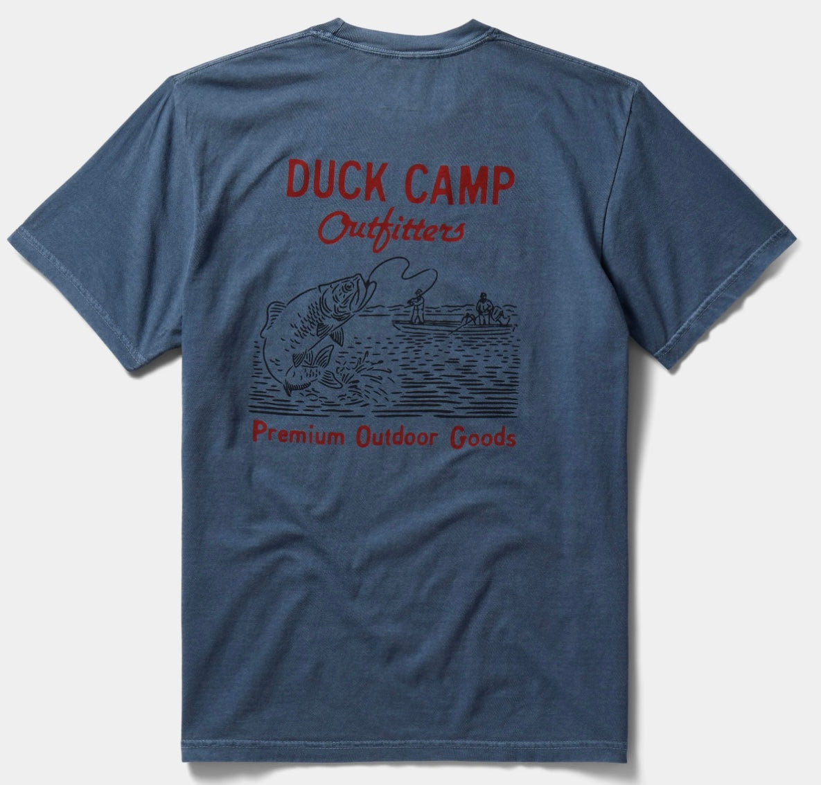Duck Camp Fish On Tee - Dark Denim