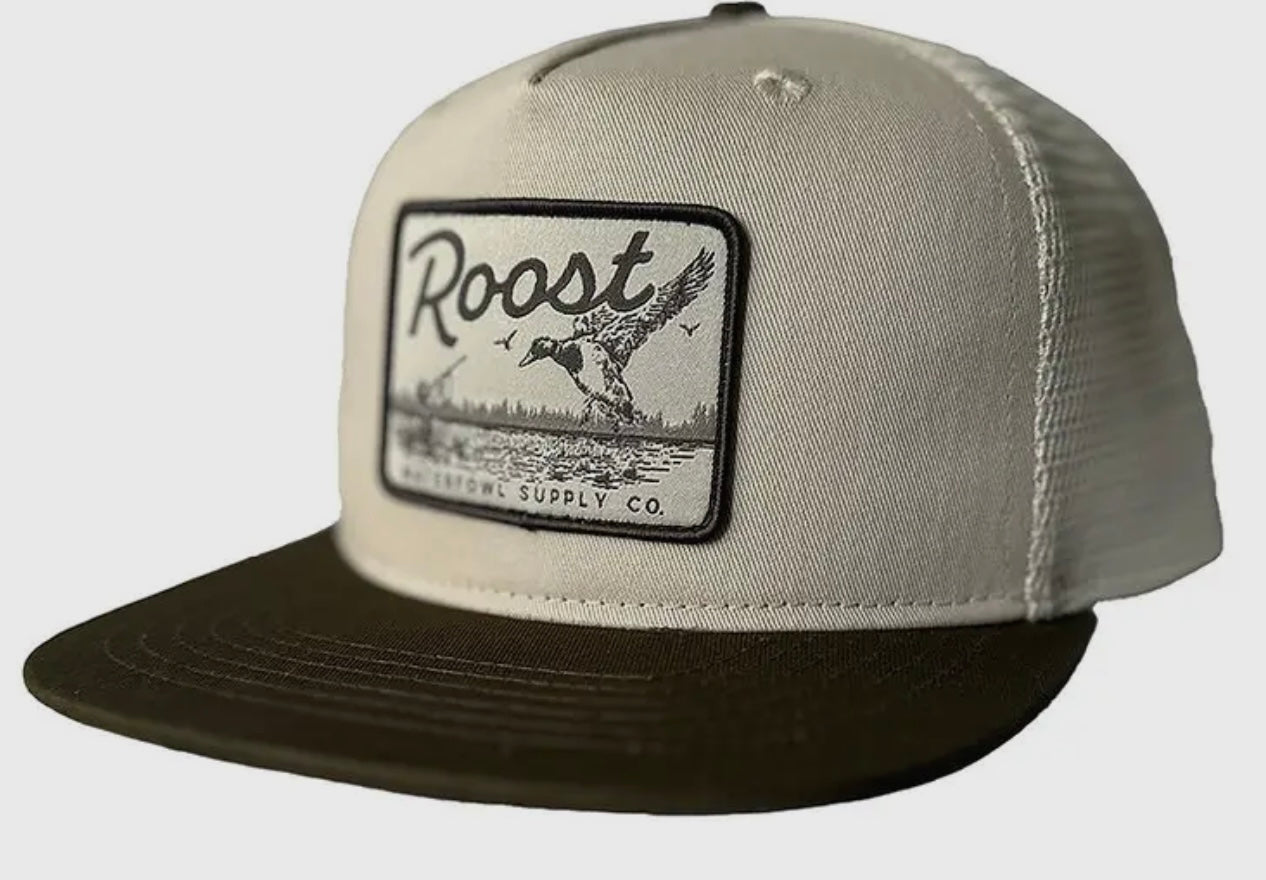 Fieldstone Roost Brown Bill Logo Patch Hat