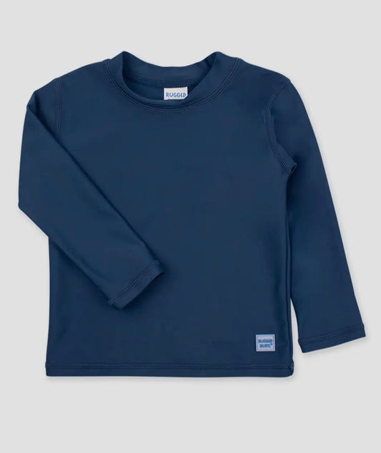 Youth Navy Long Sleeve Rash Guard