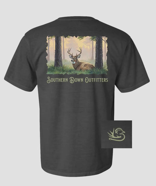 Youth Southern Down Bedded Down Buck T-Shirt