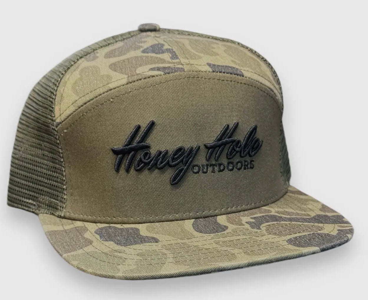 7 Panel Flatbill - Heritage Green Duck Camo