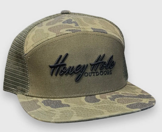 7 Panel Flatbill - Heritage Green Duck Camo