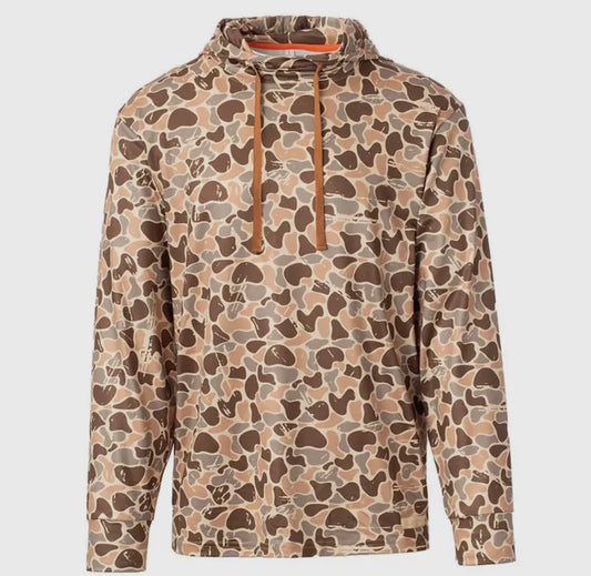 Fieldstone Woodlands Camo Lightweight Performance Hoodie