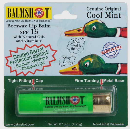 BALMSHOT Cool Mint Beeswax Lip Balm