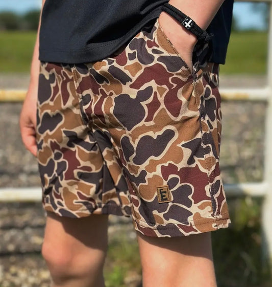 Youth Embry Duck Camo Shorts