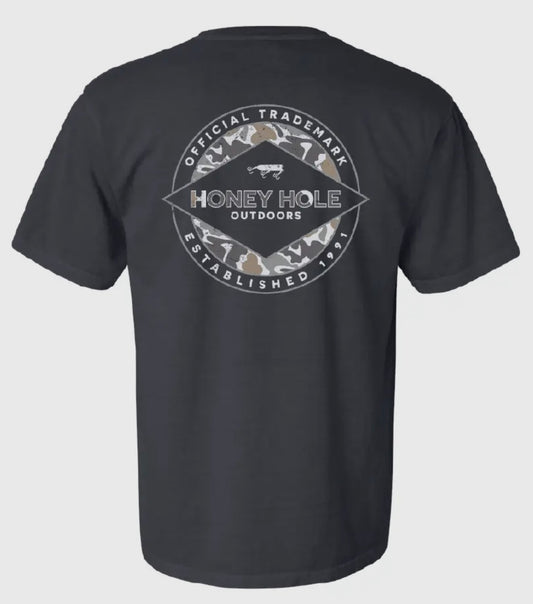 Honey Hole Camo Lure Logo T-Shirt