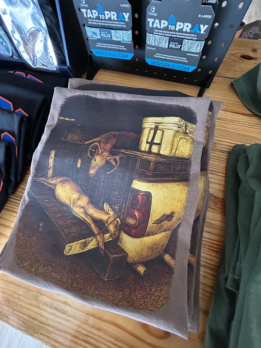 Southern Luxe Deer on Dog Box T-Shirt